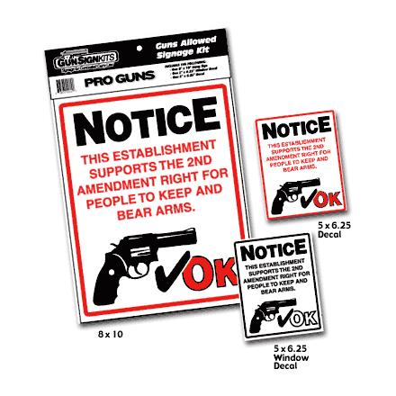 "PRO Guns" Sign Kit